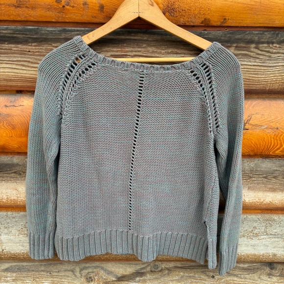 Left on Houston cotton sweater with cable detail size medium - Picture 2 of 5